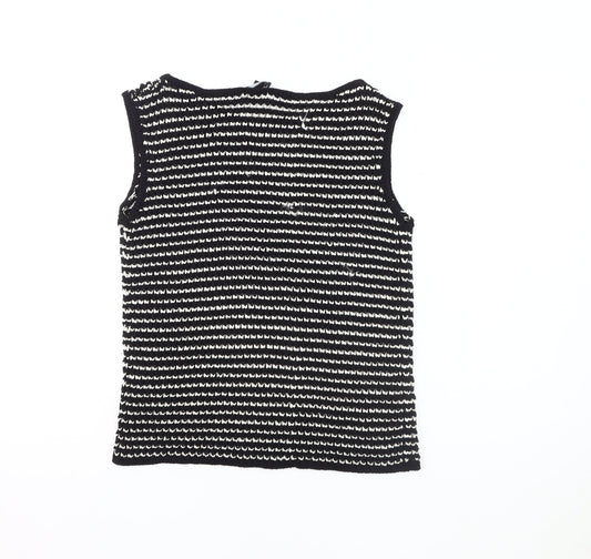 Karen Millen Women's Black Vest Jumper Size S