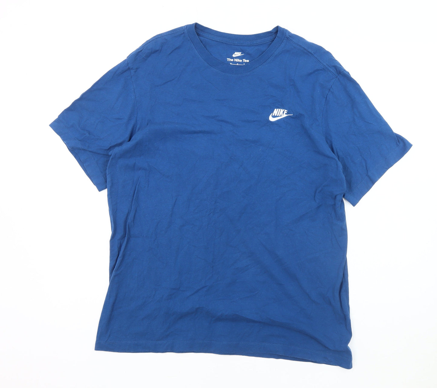 Nike Men Blue Medium Crew Neck T-Shirt