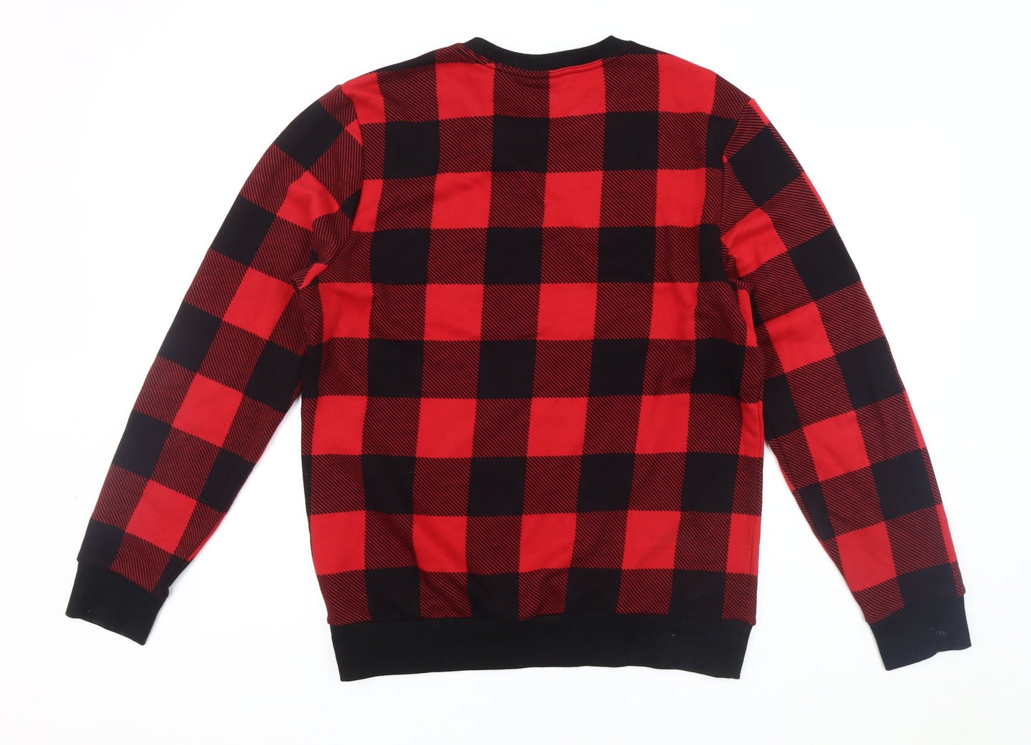 Calvin Klein Men's Red Plaid Sweatshirt M