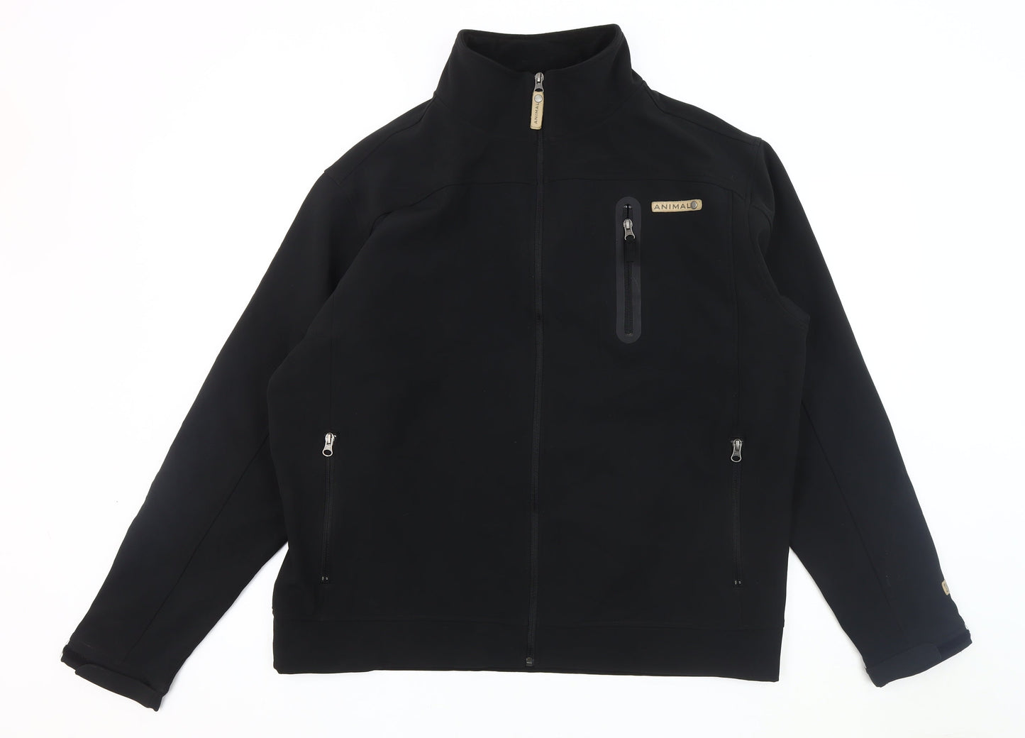 Animal Men's Black Soft Shell Jacket XL Casual
