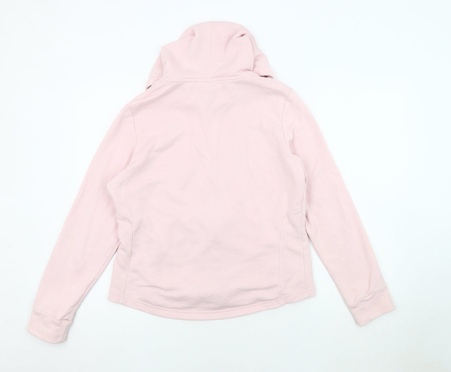 Puma Women's Pink Hooded Jacket L Sports Casual