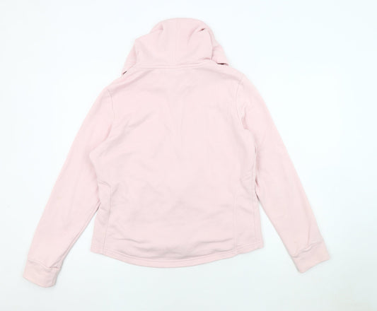 Puma Women's Pink Hooded Jacket L Sports Casual