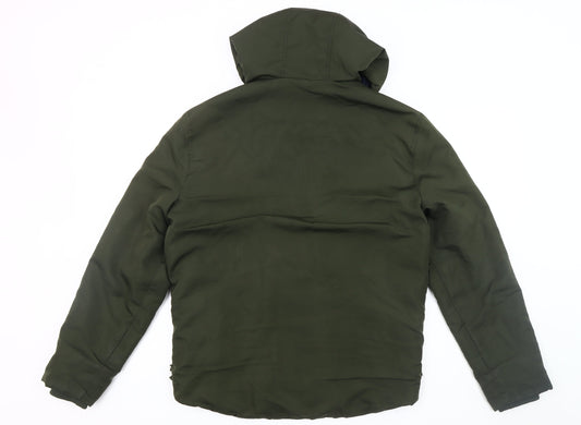 Jack & Jones Green Men's Hooded Windbreaker Jacket M