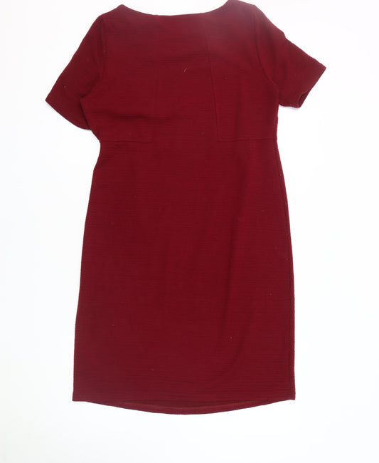 White Stuff Women's Red Sheath Dress Size 14