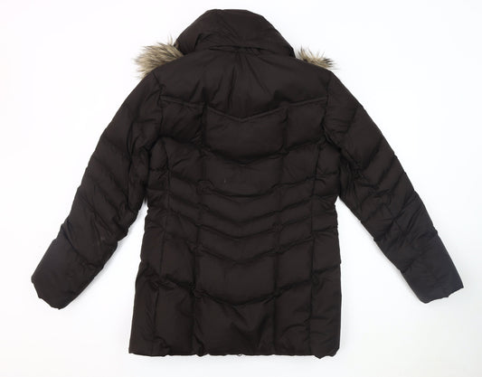 Lands' End Women's Black Puffer Jacket Size S