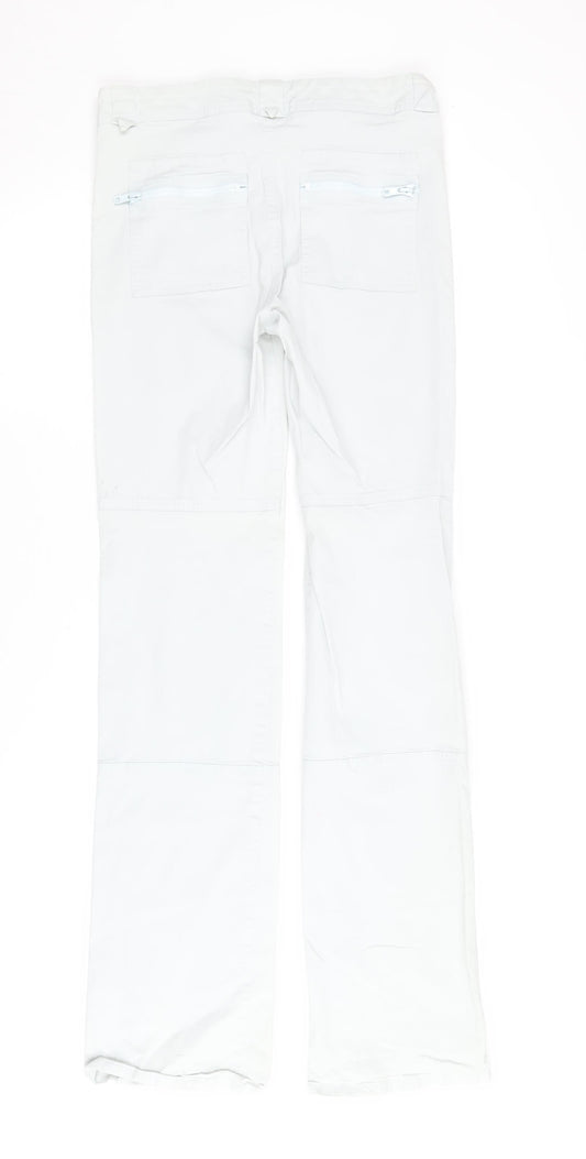 Joseph Women's White Trousers - Size S, Cotton, Zip