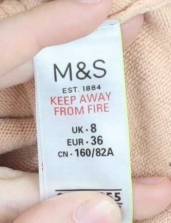 Marks and Spencer Beige Women's Pullover Jumper Size 8