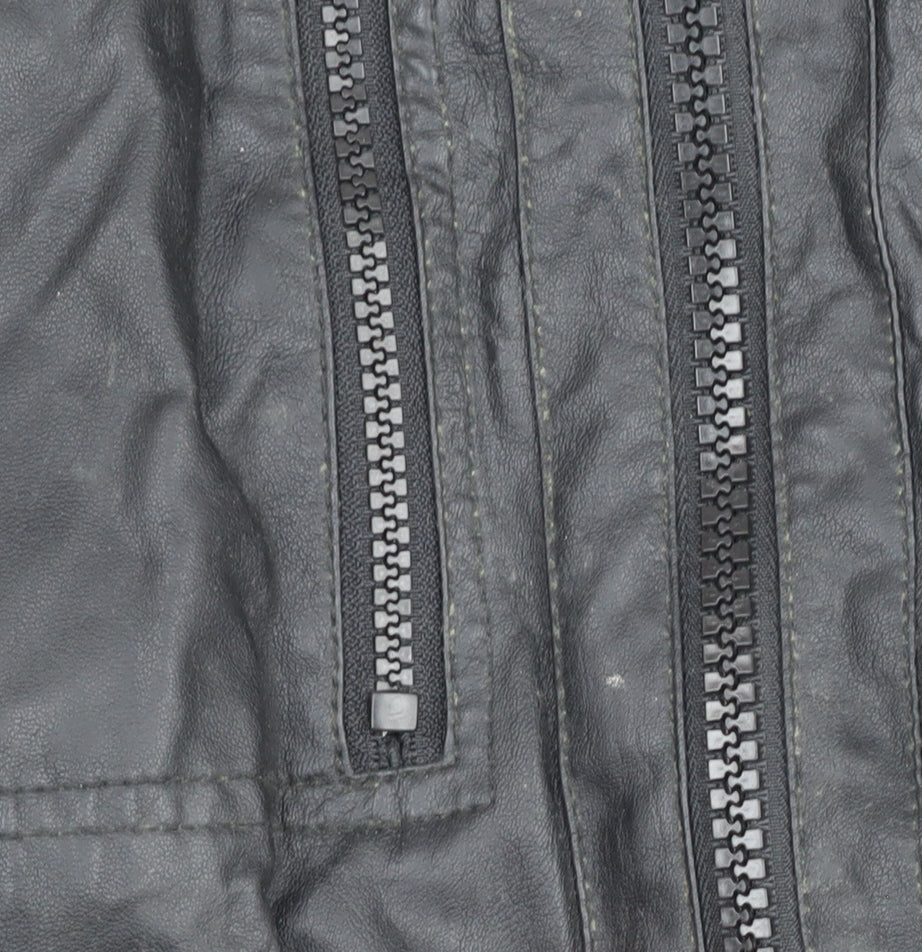 Kenneth Cole Reaction Men's Black XL Biker Jacket