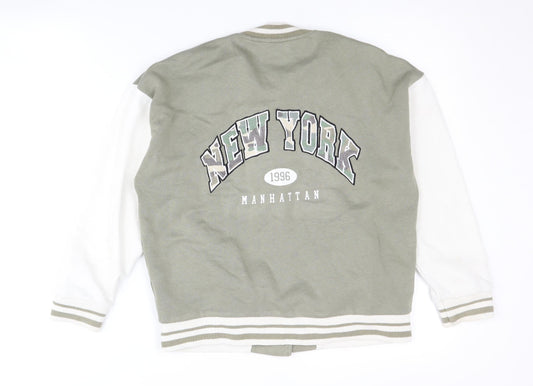 New Look Girls Varsity Jacket Green 10-11 Years