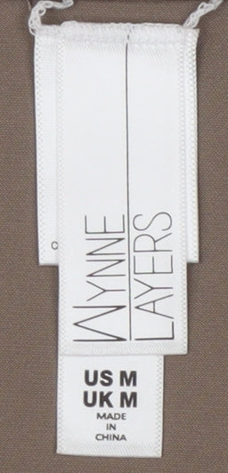 Wynne Layers Beige Long Sleeve Tunic Blouse - Medium