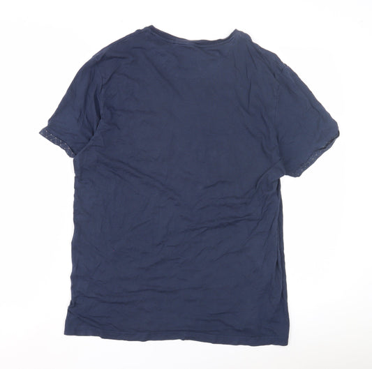 Burton Men’s Blue Cotton Crew Neck T-Shirt Medium