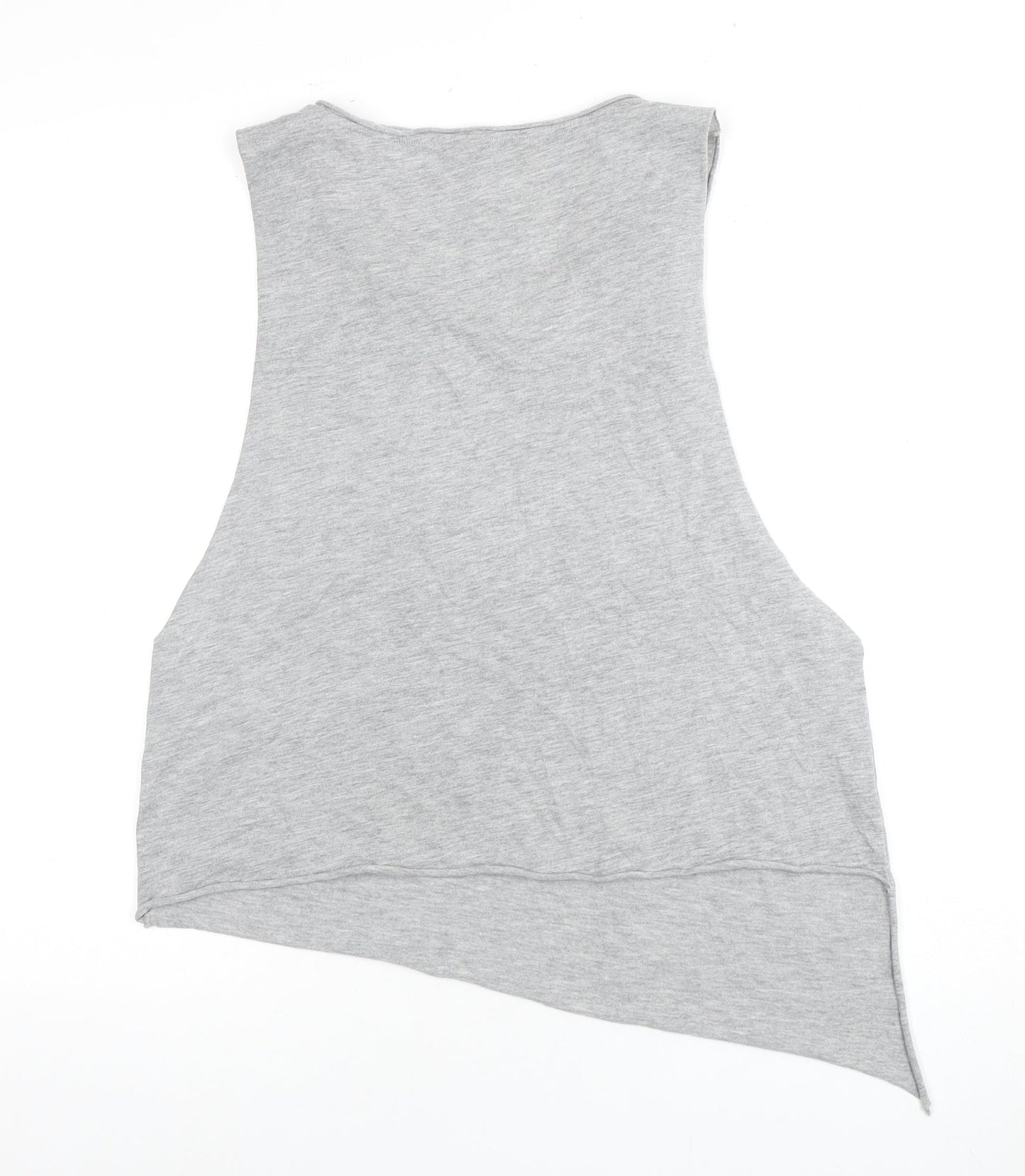 Calvin Klein Unisex Grey Sleeveless T-Shirt M Logo