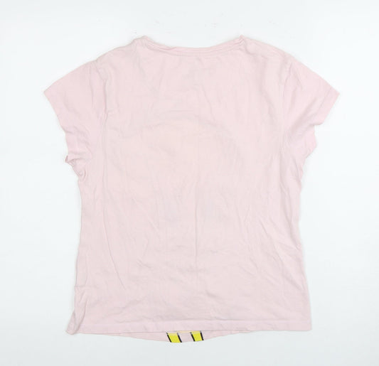 Womens UK Size XS Looney Tunes Pink Cotton T-Shirt