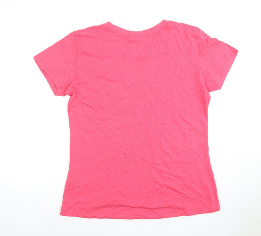 Lee Cooper Women's Pink Butterfly T-Shirt Size 14