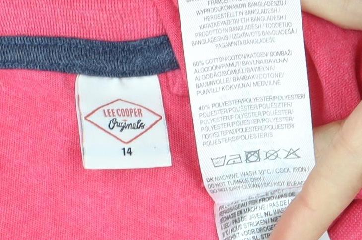 Lee Cooper Women's Pink Butterfly T-Shirt Size 14