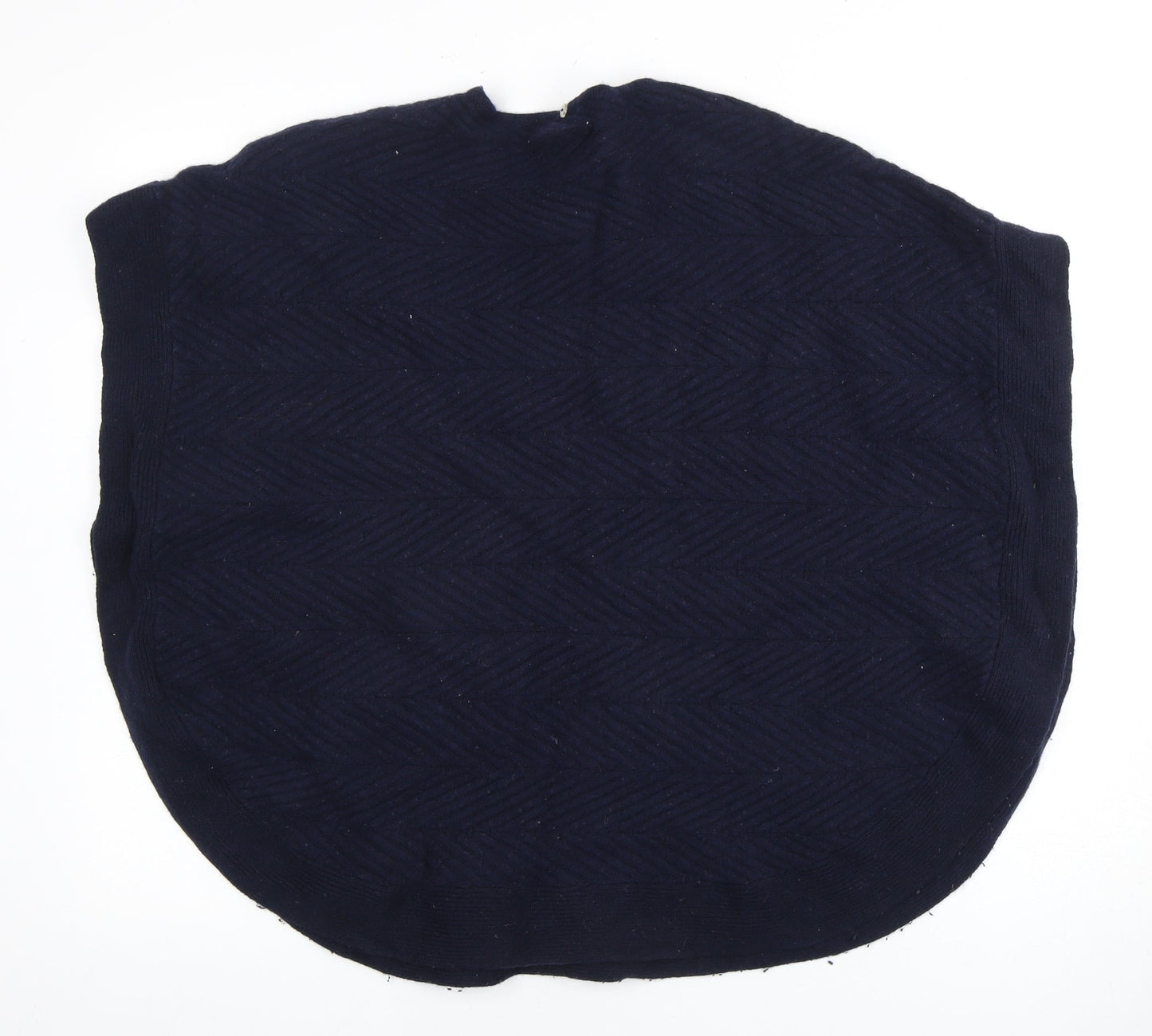 Wrangler Women's Blue Sleeveless Cape Knit Jumper