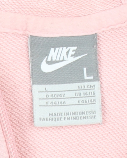 Nike Women's Pink Full Zip Hoodie L