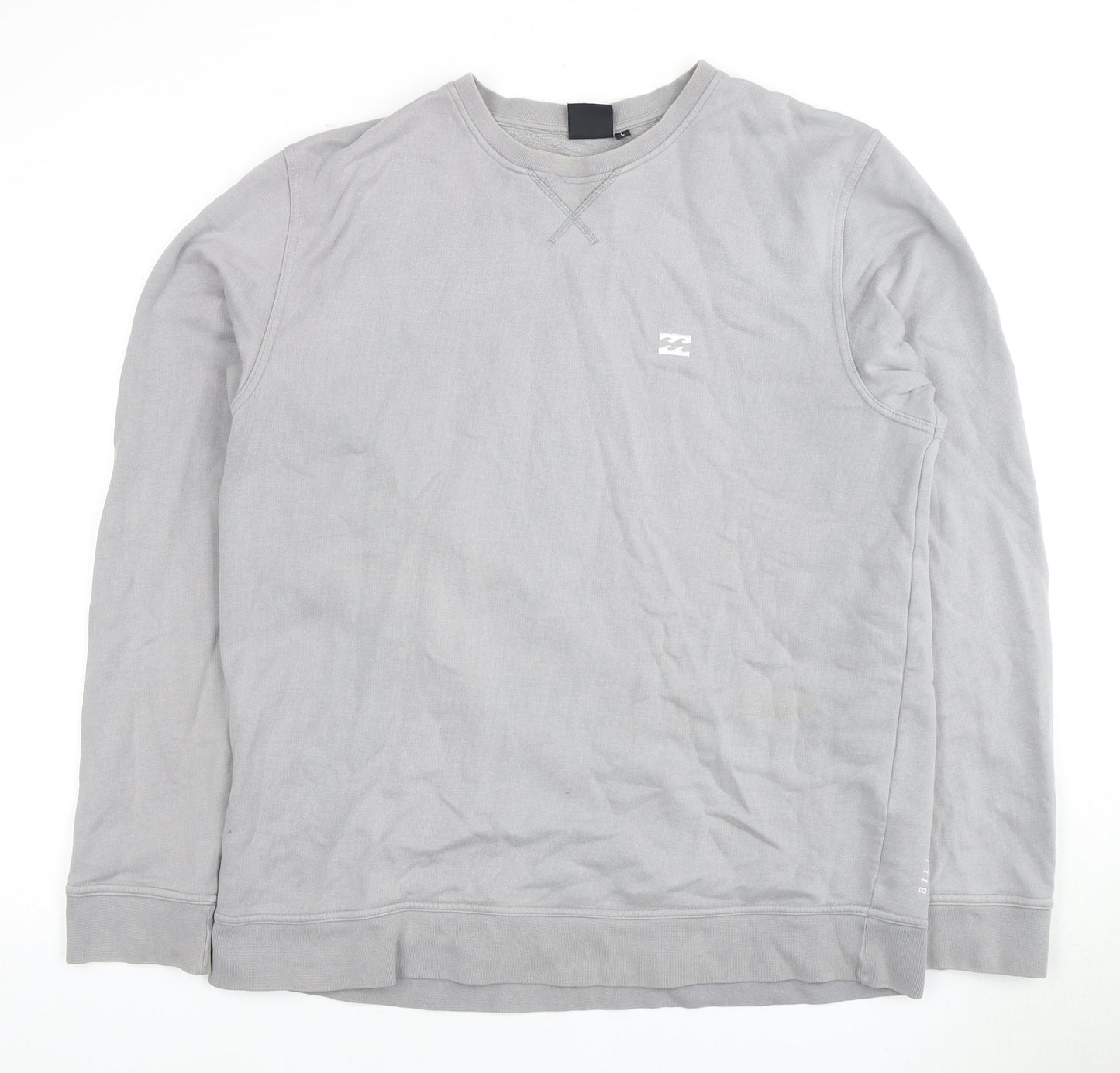 Billabong Men's Grey Pullover Sweatshirt L