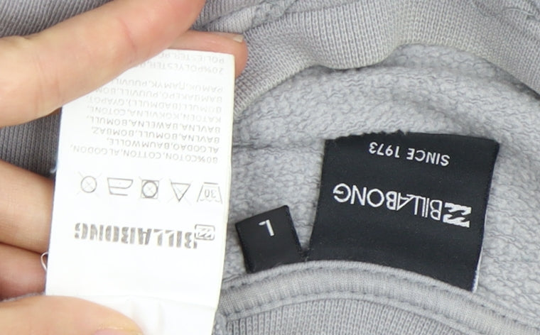 Billabong Men's Grey Pullover Sweatshirt L