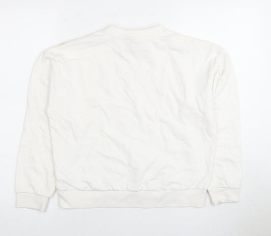 Juicy Couture Girls White Pullover Sweatshirt, 11 Years