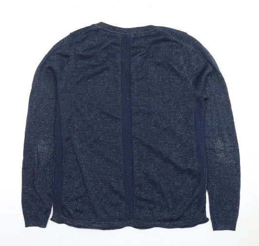 White Stuff Women's Blue Knit Pullover Size 12