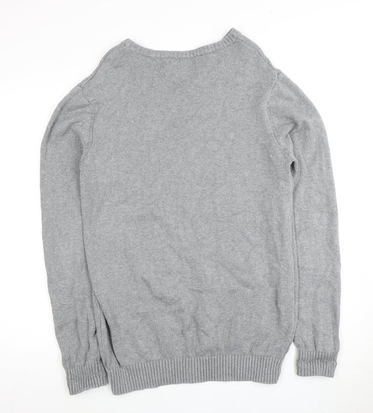 Firetrap Men’s Grey XL Crew Neck Pullover Jumper
