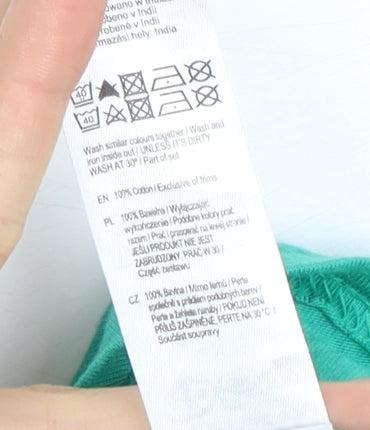 Disney Men's Green Mickey Mouse Christmas T-Shirt L