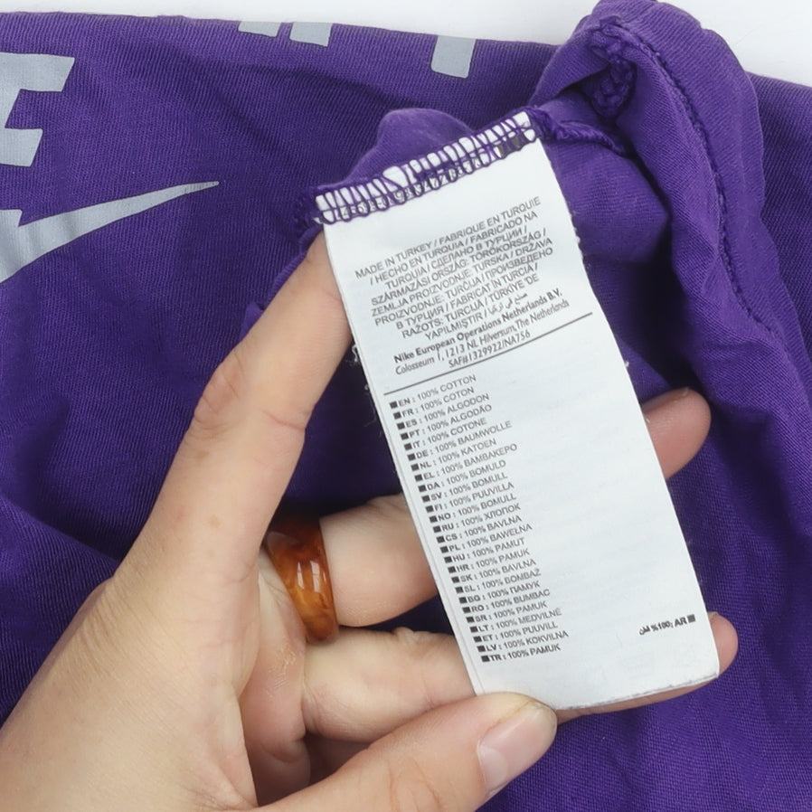 Nike Unisex Purple Slim Fit T-Shirt M