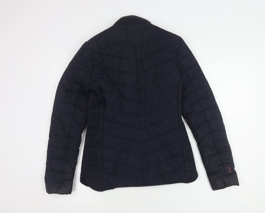 Joules Women's Blue Puffer Jacket, Size 10, Winter Style