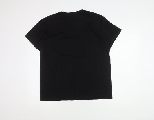 Calvin Klein Men's Black Crew Neck T-Shirt Large