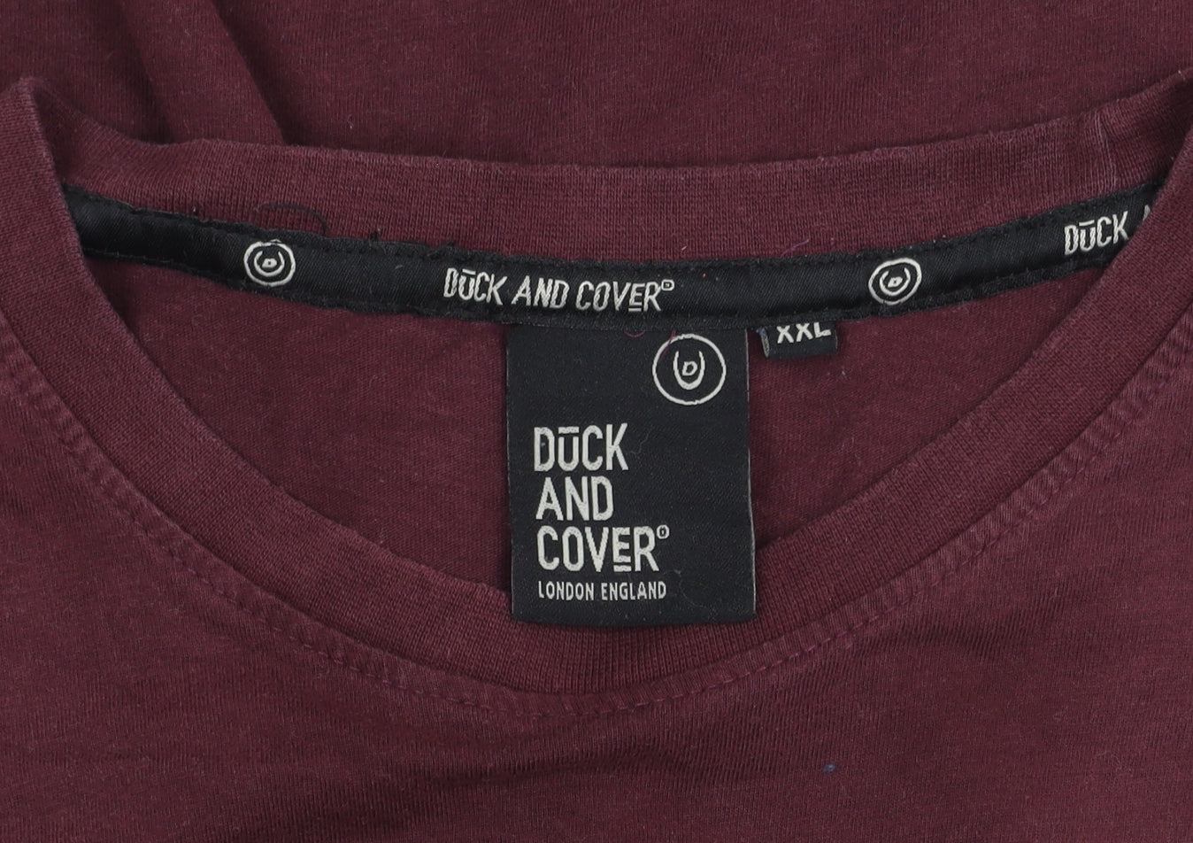 Duck And Cover Men's Red XXL Logo Crew Neck T-Shirt