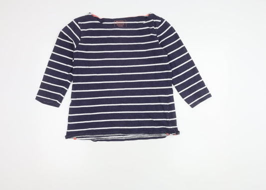 Mountain Warehouse Women's Blue Striped Top, Size 12