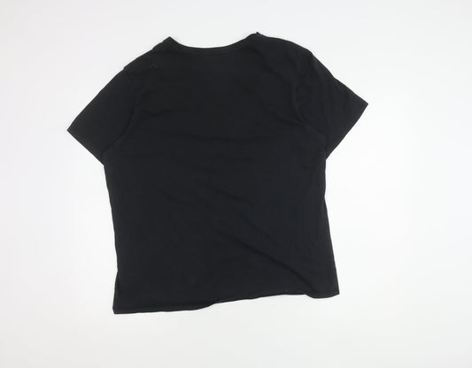 Nike Unisex Black XL Athletic T-Shirt, Casual, Cotton