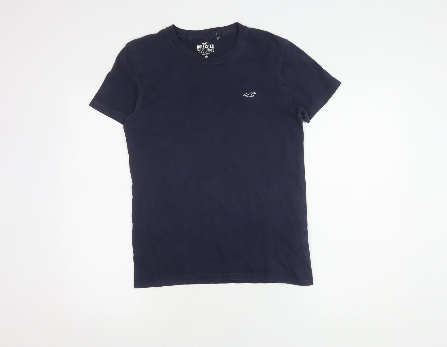 Hollister Men's XS Blue Crew Neck T-Shirt