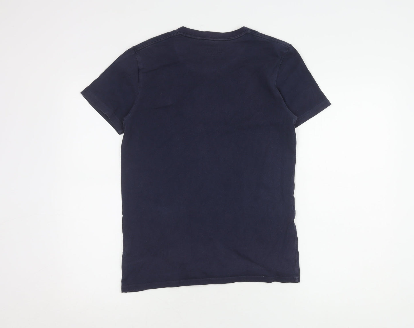Hollister Men's XS Blue Crew Neck T-Shirt