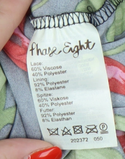 Phase Eight Women's Black Floral Dress Size 10
