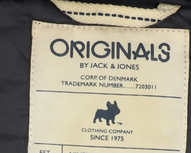 Jack & Jones Men's Black Puffer Jacket M