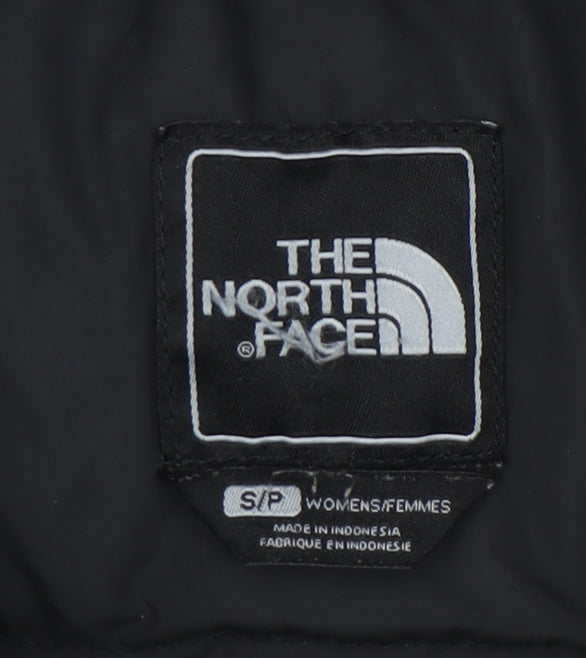 The North Face Women's Blue Parka Coat with Fur Trim