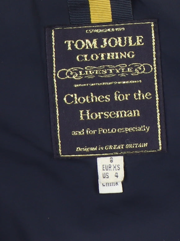 Joules Women's Navy Puffer Waistcoat, Size 8, Hooded