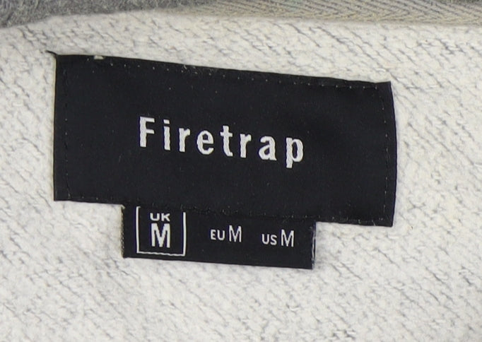 Firetrap Men's Grey Pullover Hoodie M