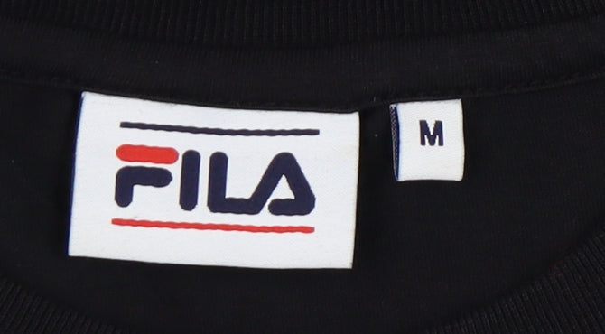 Fila Men's Black Graphic Print T-Shirt Medium