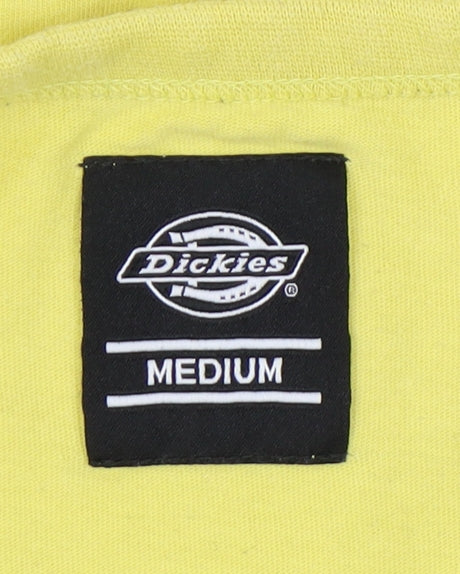 Dickies Men's Yellow Long Sleeve T-Shirt M