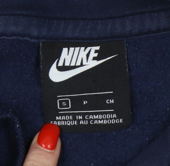 Nike Men's Blue Pullover Hoodie Size S