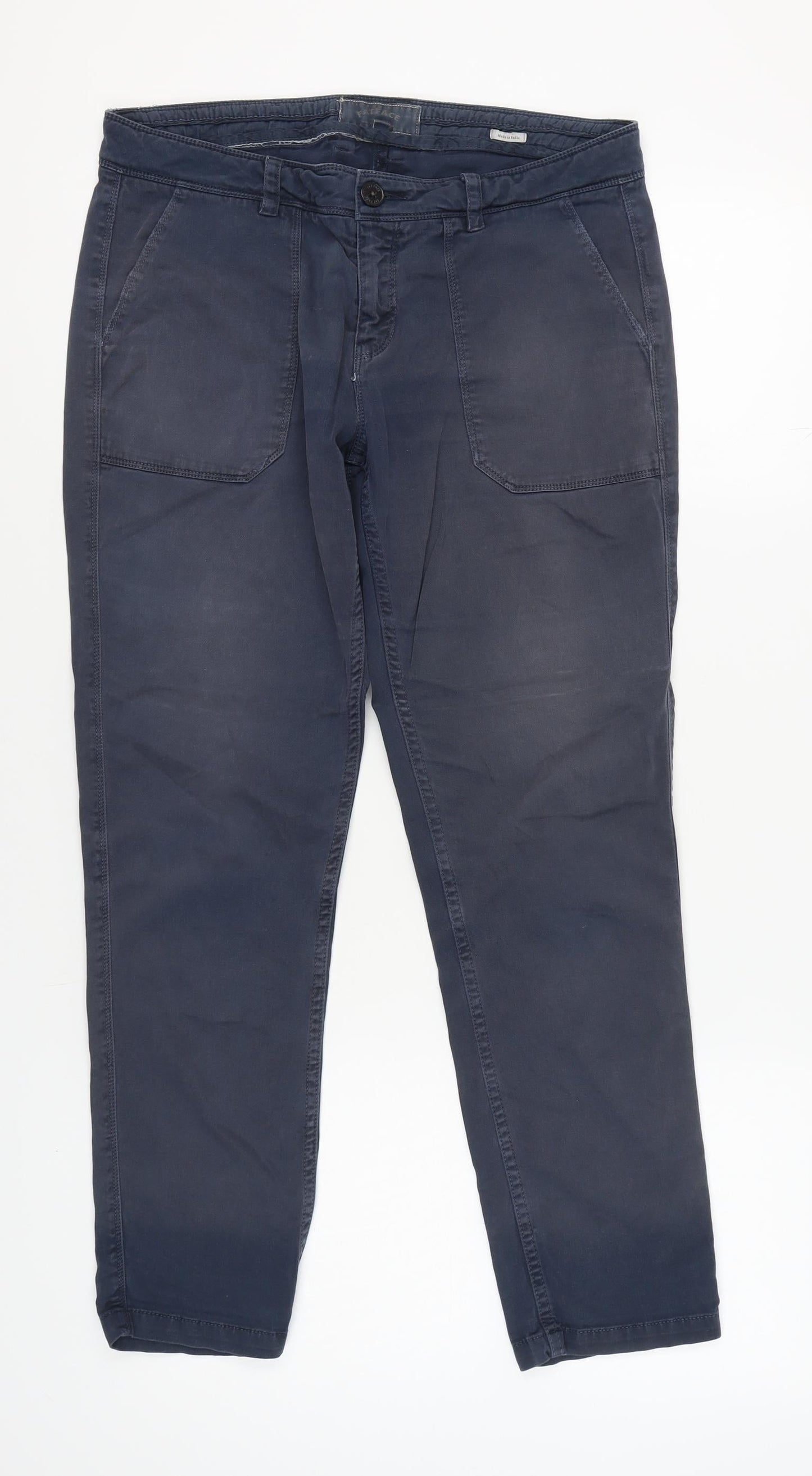 FatFace Women's Blue Chino Trousers Size 12