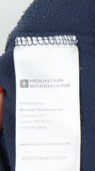 Mountain Warehouse Women's Blue Fleece Sweatshirt Large