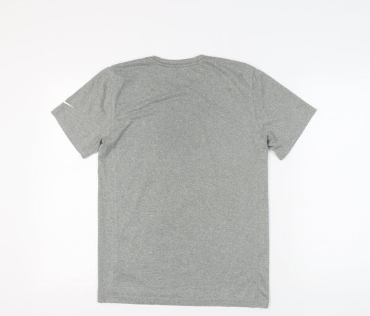 Nike Men’s Grey Graphic Print T-Shirt - Size S