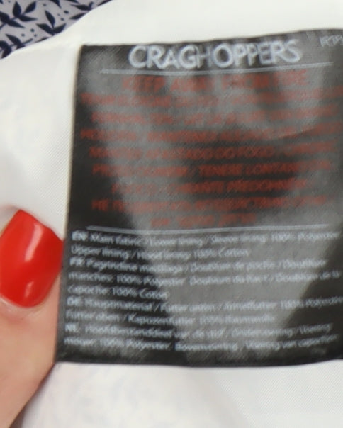 Craghoppers Women's Blue Rain Coat Jacket, Size 8