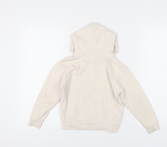 Reiss Girls Beige Hoodie, 6-7 Years, Cotton Pullover