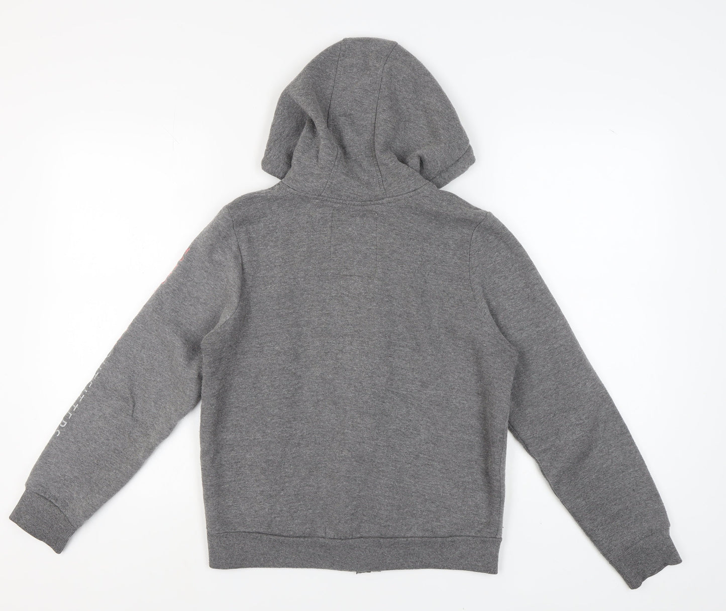 Tokyo Laundry Women's Grey Full Zip Hoodie, S, Logo Accent