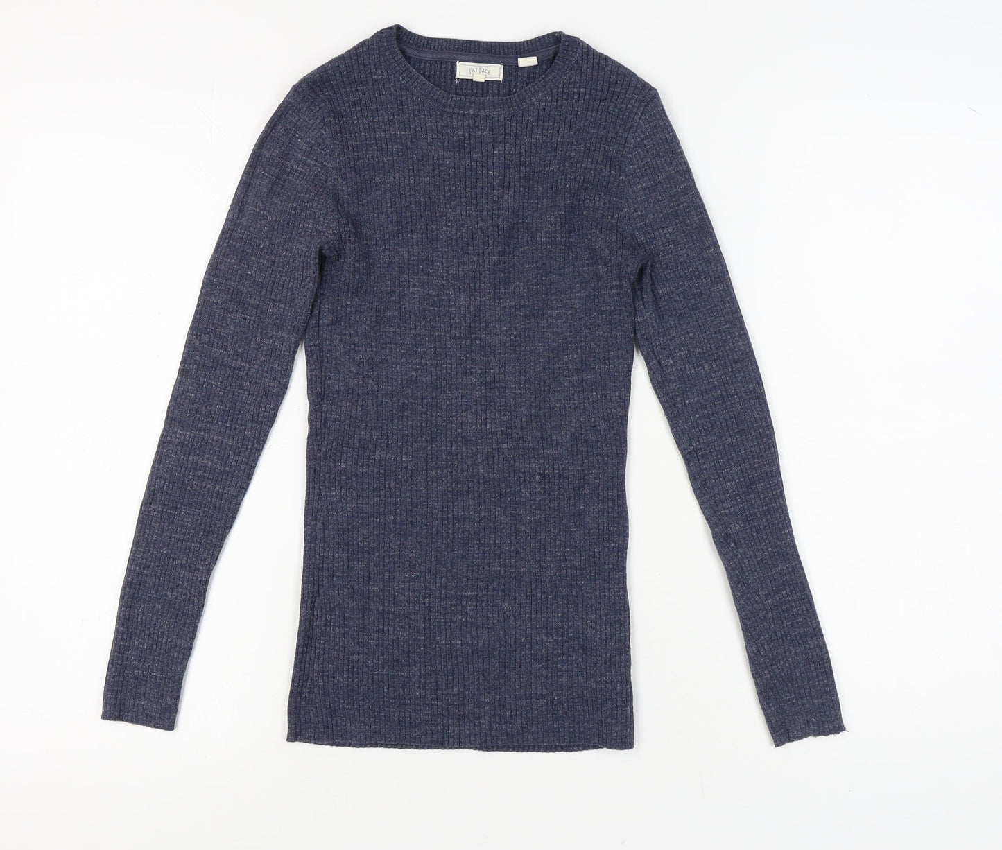 Fat Face Women's Blue Crew Neck Pullover Jumper Size 8